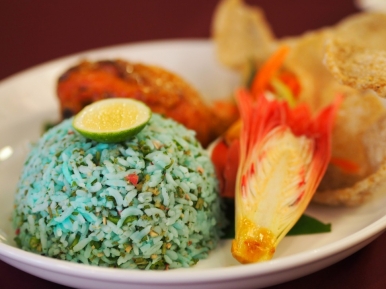 Nasi Kerabu is a beloved rice specialty at The Local