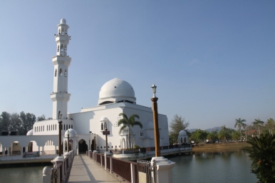 The floating mosque is a sight to behold