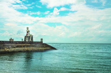 The statue of Yeah Mao (Black Grandmother) who is believed to protect fishermen and seafarers