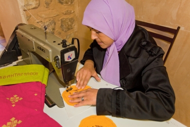 Kasbah Tamadot sponsors local Berber seamstresses