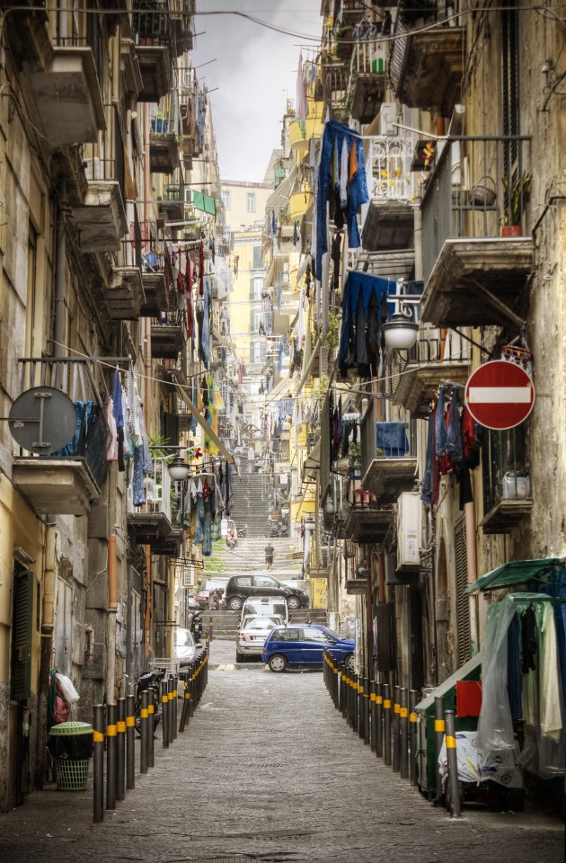 View of a typical Italian neighbourhood