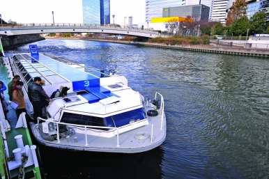 The Aqua Liner is a great way to take in the sights along the river