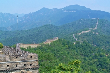 View of the Great Wall from Mutianyu