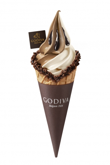 Godiva Swirl Soft-Serve Ice Cream