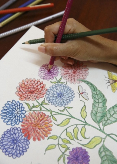 Adults are turning to colouring to relieve stress
