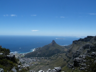View from above the Valley of the Red Gods, Table Mountain, Cape Town