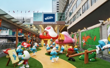 The fully-immersive Smurf Village; Photo © Hong Kong Tourism Board