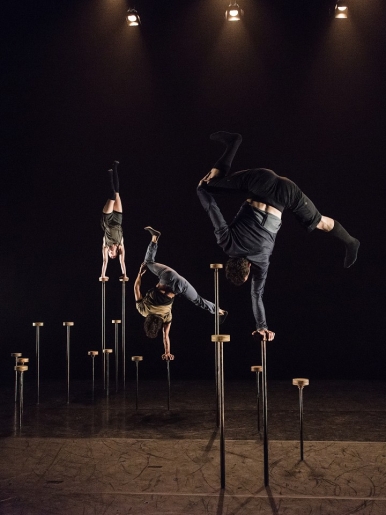 Jaw-dropping acrobatics on display in Tryptique; Photo © Alexandre Galliez 