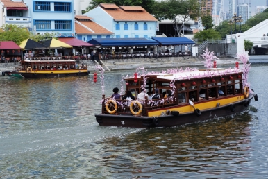 One of the best ways to see Singapore is by boat; Photo © Singapore Tourism Board