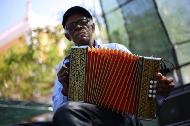Bitori from Cape Verde will be making infectious dance music with his cherished accordion
