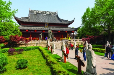 The Confucius Temple is a popular place to visit