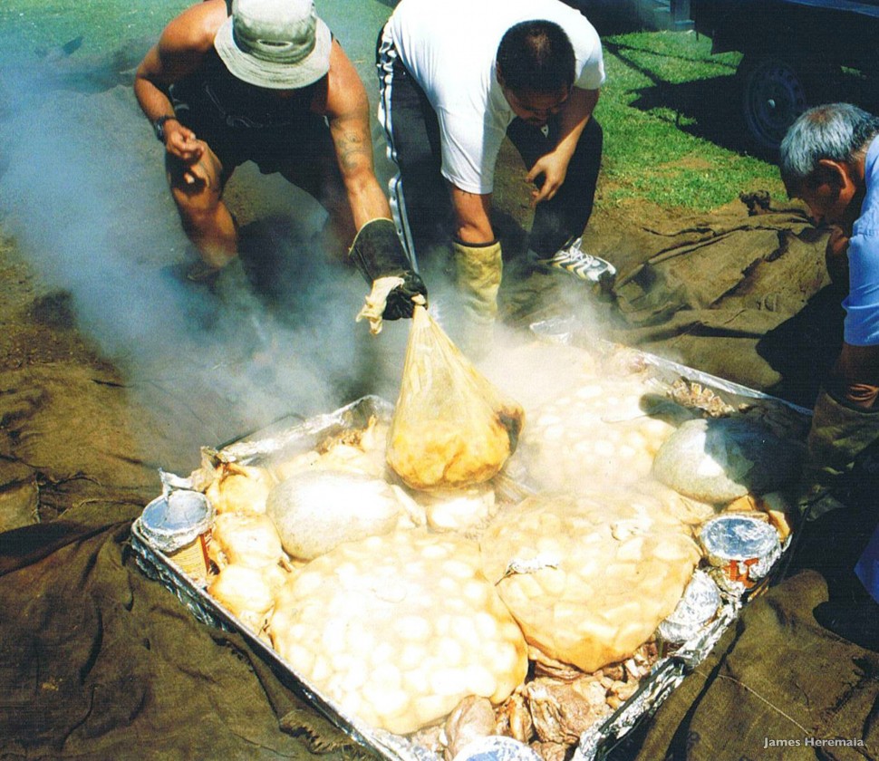 Hangi feast in New Plymouth, Taranakim