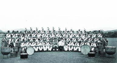 The Federation of Malaya Police Band in 1953
