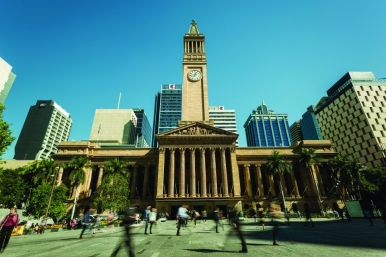 Built in the 1920s, the Brisbane City Hall is an architectural sight to behold