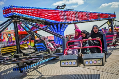 Carnivals, entertainment and fun activities are organised in the UK as part of public Eid festivals