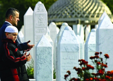 For many Bosnians, Eid begins with families paying their respects to their deceased relatives