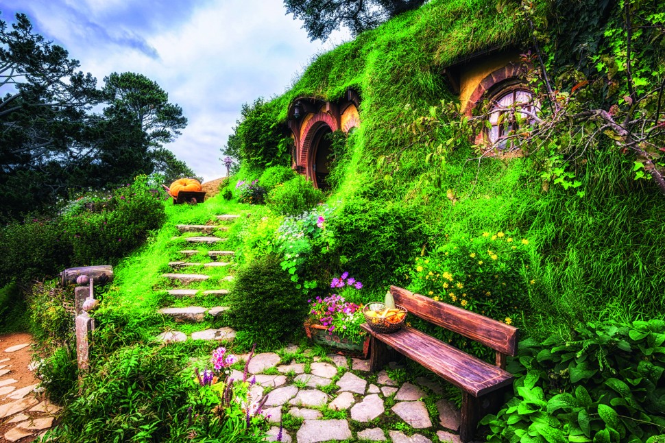 Bilbo Baggins home and garden on the Hobbiton Movie Set, two hours from Auckland. Photo: 123RF