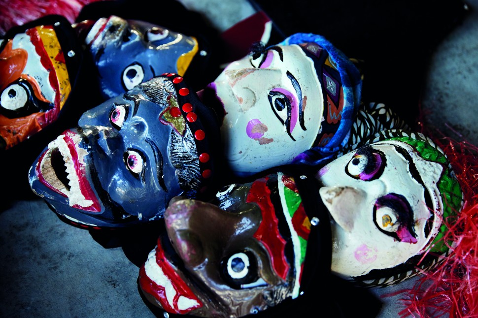 Masks used in performances