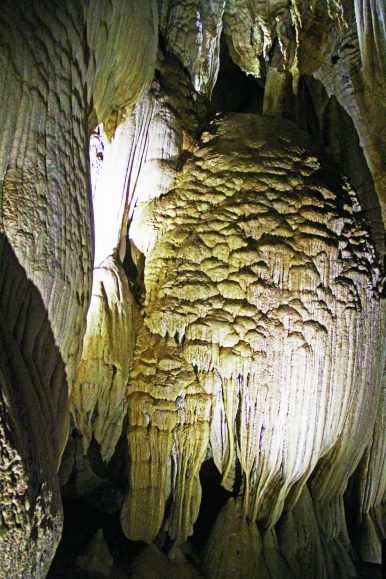 Limestone formations in Lang Cave