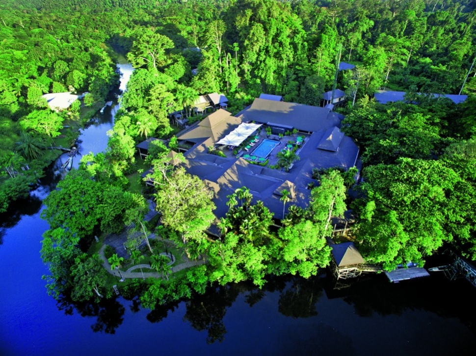 The five-star Mulu Marriott Resort and Spa has been built into the forest surroundings