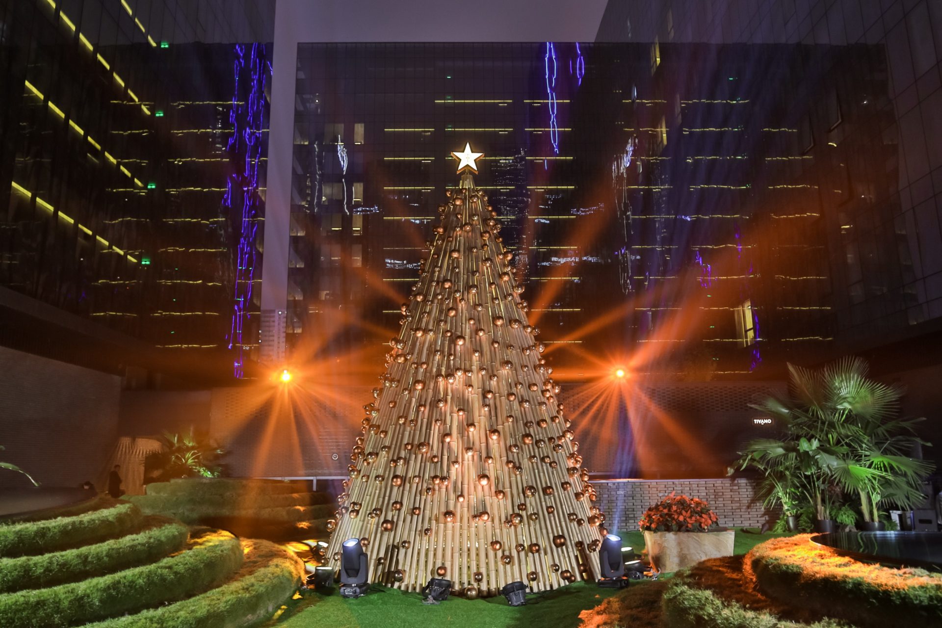 The Temple House Chengdu Christmas tree 2020