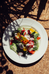 A healthy salad at TajGreen Cove