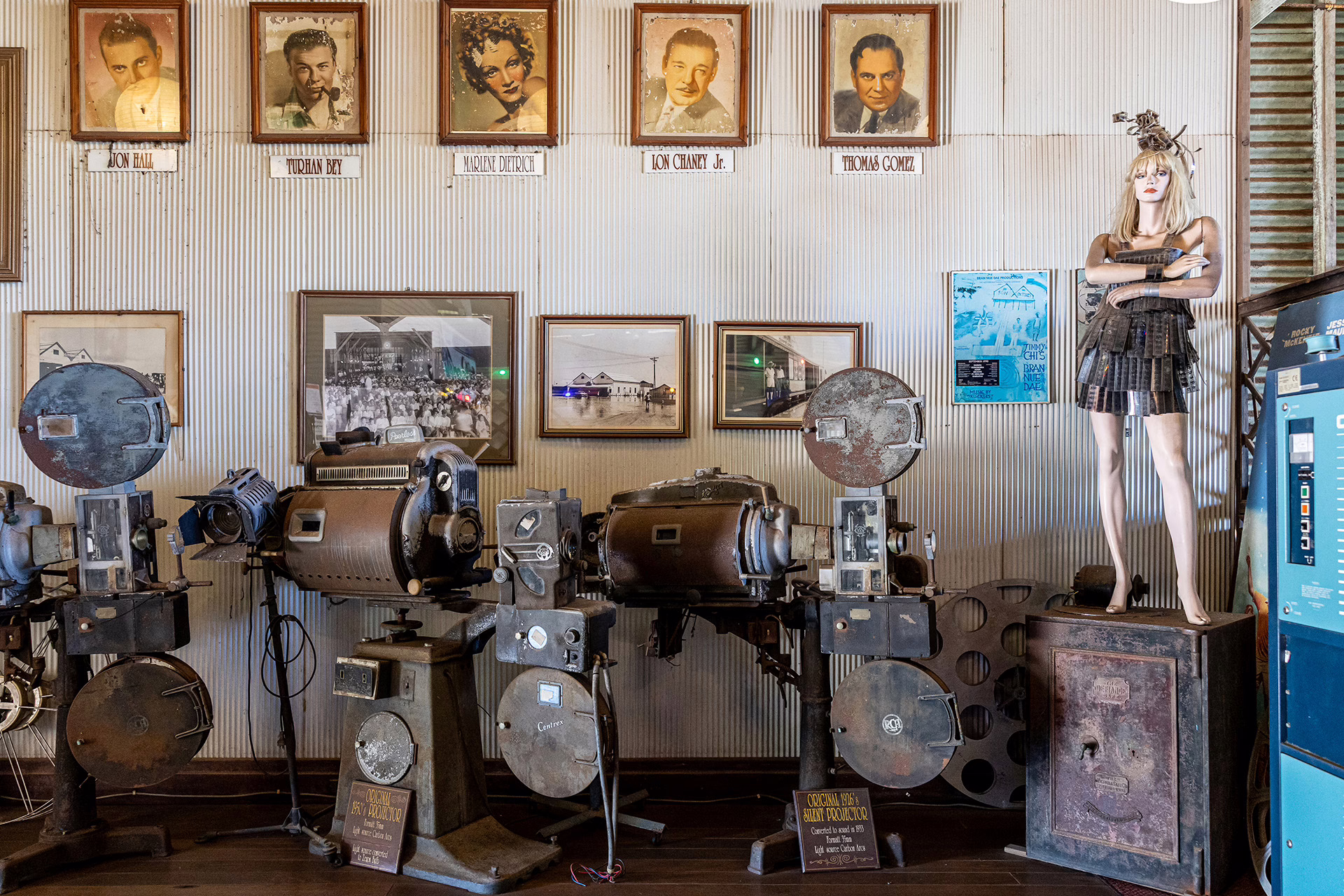 The cinema’s movie memorabilia
