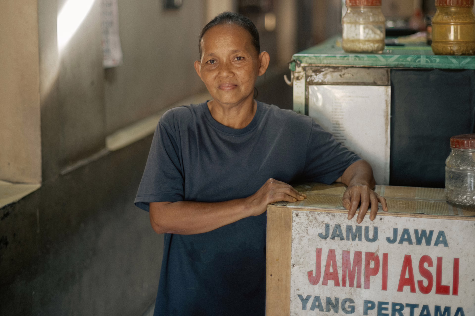 A jamu stall near Malioboro