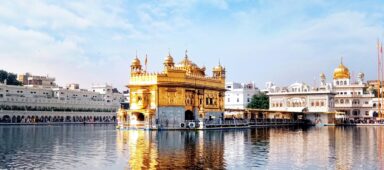 Dukh Bhanjani Beri in Sri Harmandir Sahib, most important pilgrimage site of Sikhism housing Golden Temple