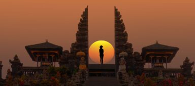 Pura Besakih temple on the slopes of Mount Agung
