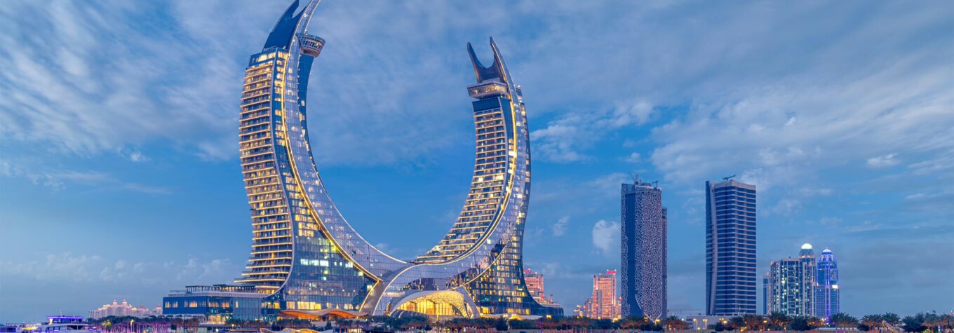 atara buildings view from Lusail Marina Park
