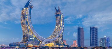 atara buildings view from Lusail Marina Park