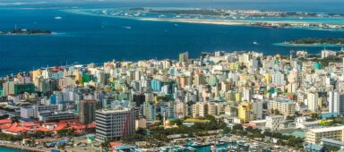 Maldivian capital from above