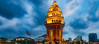 The Independence Monument in Phnom Penh