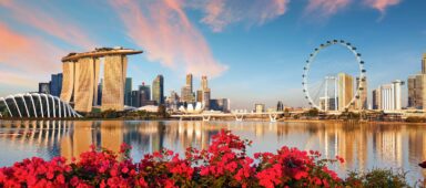 View of Singapore skyline
