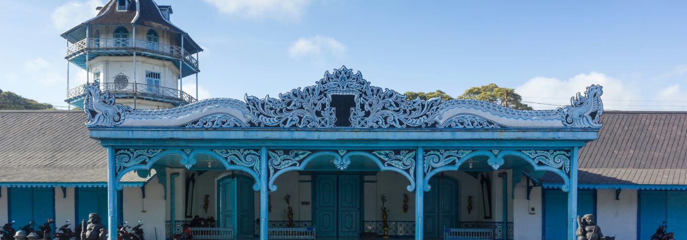 View of Keraton Kasunanan in the morning, this palace is located in the city of Solo or Surakarta, Indonesia