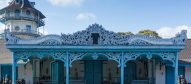 View of Keraton Kasunanan in the morning, this palace is located in the city of Solo or Surakarta, Indonesia