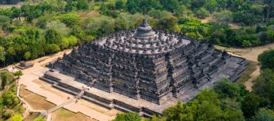 Borobudur Temple at Yogyakarta Java Indonesia